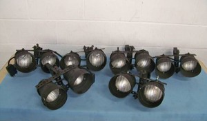 (6 PAIRS OF 2) Stage Lights with Heavy-Duty C-Clamps