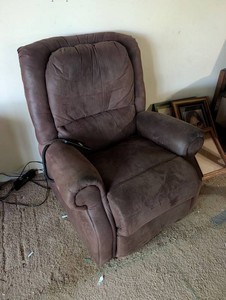 Brown Upholstered Power Recliner