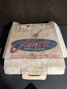 Vintage Jarts Missile Game Outdoor Lawn Darts
