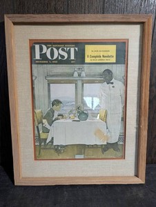 Vintage Norman Rockwell Saturday Evening Post Cover Framed