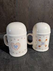 Ceramic Floral Salt & Pepper Shaker Set