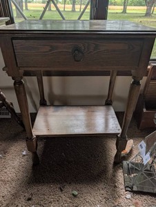 Traditional Wooden Hall Table With Drawer and Lower Shelf