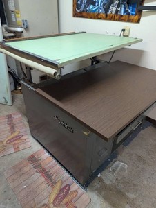 Mayline May-o-Matic Adjustable Drafting Table With Storage