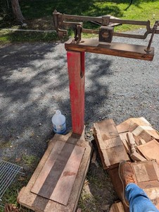 Vintage Industrial Platform Balance Scale 100 Lb