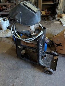 Portable Welding Equipment Cart With Mounted Welder