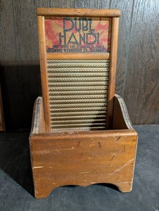 Vintage Columbus Washboard Co. Double-Handle Washboard
