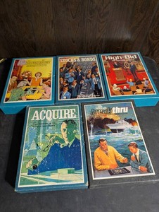 Vintage 3M Bookshelf Games Mixed Set - Phlounder, Acquire & More