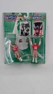 Vintage Kenner Starting Lineup Classic Doubles Dwight Clark & Joe Montana