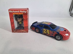 Vintage Richard Petty Bobble Head & #24 NASCAR Race Car Mixed Lot