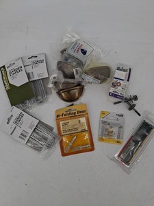 Mixed Hardware Lot - Garden Staples, Door Hardware & Memory Module