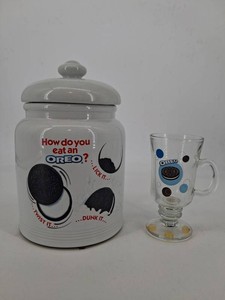 Vintage Oreo Cookie Jar & Mug Mixed Lot