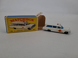 Vintage Matchbox Lesney No. 54 Cadillac Ambulance With Box