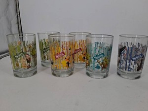 Shrek Character Glassware Set - 6 Tumblers & Mug (Lot of 7)