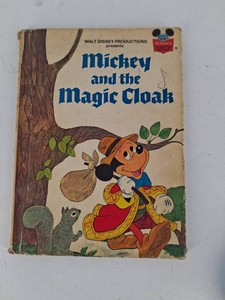 Vintage Disney Mickey and the Magic Cloak Childrens Book