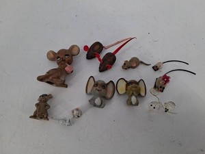 Mouse Figurine & Ornament Assortment (Lot of 14)