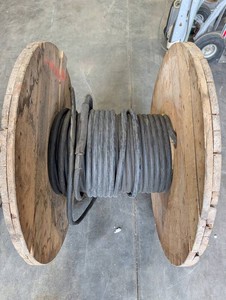600V 4-Conductor Electrical Cable on Wooden Reel - 60 Ft