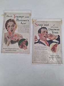 Antique 1933 Coca-Cola Advertising Posters (Lot of 2)