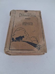 Antique USDA Agriculture Yearbook 1923