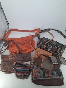 Mixed Lot Branded Handbags, Clutch & Wallets (Lot of 10)