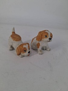 Spaniel-Style Dog Figurines (Lot of 3)