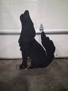 Metal Cat Silhouette Yard Decor