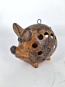 Ceramic Pig Lantern Made in Japan