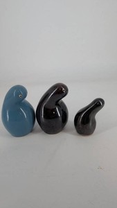 Glazed Ceramic Bird Figurines (Lot of 3)