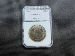 1988 Canada One Dollar PCI MS67