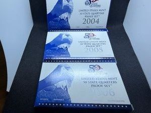 2004, 2005, 2006 State Quarter Proof Sets