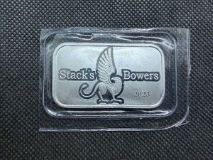 2023 Stacks and Bowers One Ounce Silver Bar