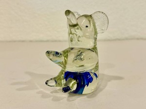 Elephant Art Glass FigurinePaperweight