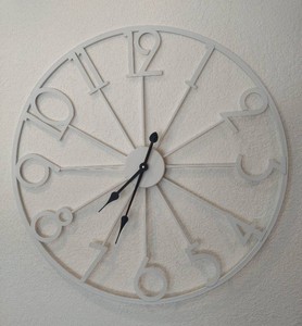 Large White Wall Clock