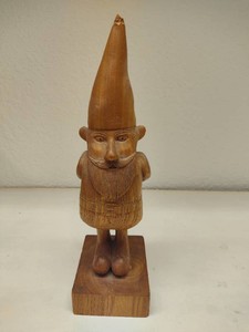 Carved Wooden Troll Sculpture