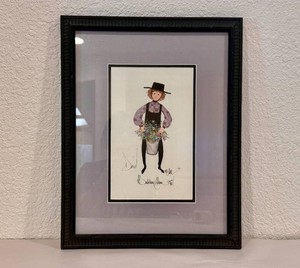 P. Buckley Moss David Limited Edition SignedNumbered Framed Folk Art