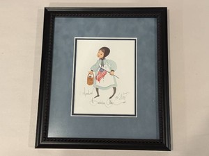 P. Buckley Moss Amber SignedNumbered Framed Folk Art Print