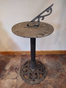 Outdoor Wrought Iron Sundial