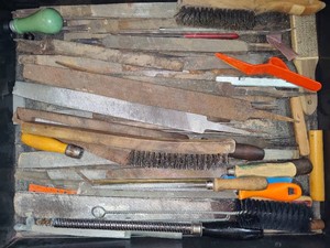 Lot of Assorted Metal FilesBrushes