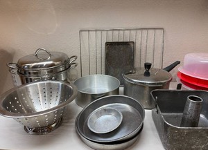 Assortment of Baking Pans, Stock Pot and More