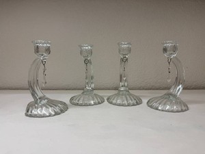 Cambridge Caprice Shell Base Candle Holders