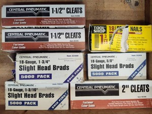 Lot of Assorted Brad Nails
