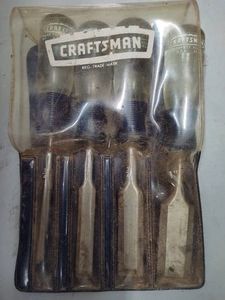 4pc Craftsman Wood Chisel Set