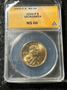 2000 US SACAGAWEA DOLLAR ANACS MS66