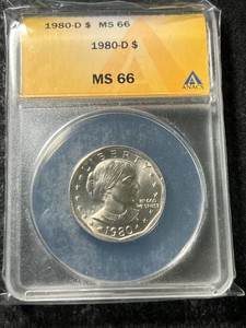 1980-D US SUSAN B. ANTHONY DOLLAR ANACS MS66