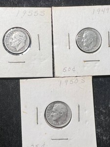 3 US SILVER ROOSEVELT DIMES