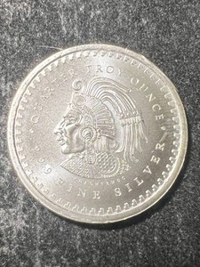 14TH TROY OZ .999 FINE SILVER AZTEC ROUND