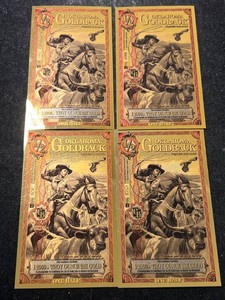 4 OKLAHOMA GOLDBACKS 12000TH TROY OZ 24K GOLD EACH