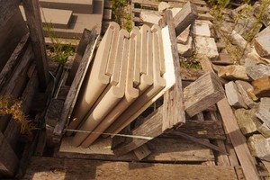Pallet of Natural Stone Wall Caps, Treads, & Pool Coping