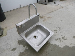Stainless Steel Hand Washing Sink with Faucet
