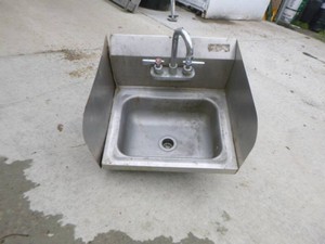 Stainless Steel Hand Washing Sink with Faucet