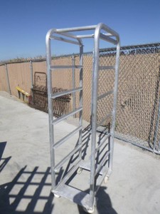 Aluminum Bus BinUtility Rack on Casters